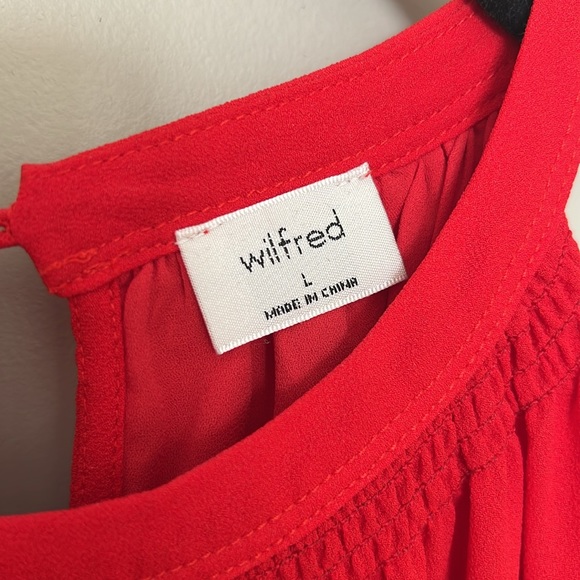 • Aritzia • Red Wilfred Effet Mini Dress - Picture 6 of 10